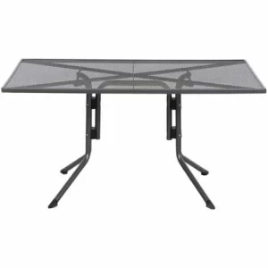 SIENA GARDEN Elda Plus Dining Tisch 140x90x71 Cm Gestell Stahl Eisengrau, Tischplatte Streckmetall Eisengrau 13