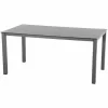 SIENA GARDEN Sola Dining Tisch 160×90 Cm, Anthrazit Gestell Aluminium Anthrazit, Tischplatte HPL Dark Stone 17