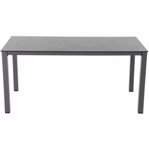 SIENA GARDEN Sola Dining Tisch 160×90 Cm, Anthrazit Gestell Aluminium Anthrazit, Tischplatte HPL Dark Stone 7