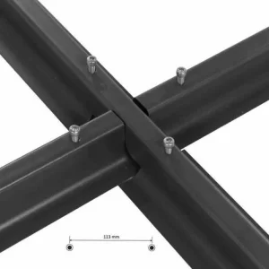 SIENA GARDEN Stahlkreuz Für Schirme Schwarz 7