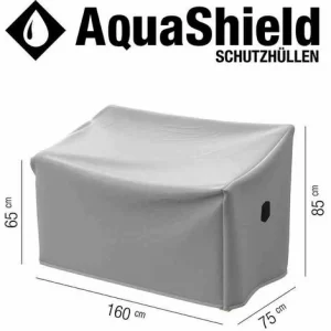 SIENA GARDEN AquaShield Bankhülle 3er 160x75xH65/85cm Hellgrau 9