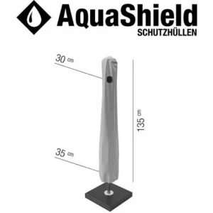 SIENA GARDEN AquaShield Schirmhülle 30/35xH135 Cm Ohne Stab, Hellgrau, 100% Polyester 13