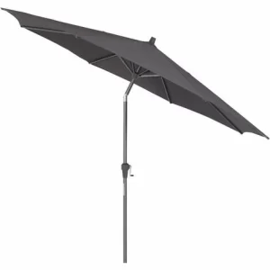 SIENA GARDEN Avio Mittelstockschirm Anthrazit/anthrazit Ø 300cm, Gestell Alu Anthrazit, Streben Stahl, Bezug 100% Polyester, 220g/m² Anthrazit, Lichtschutzfaktor UPF 50+ 9