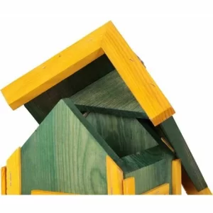 SIENA GARDEN Vogelfutterhaus Hamburg 22x22x29 Cm, Kiefernholz 10