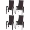 Siena Garden 4x Relax Move Sessel Milano Anthrazit/Ranotex® Grau Gartenstuhl 17