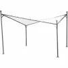 SIENA GARDEN Berlino Pavillon 400×400 Cm Gestell Aus Stahl, Anthrazit, Bezug Aus Polyester, 250g/m² In Weiß 17