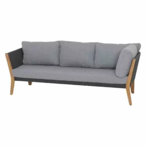 Siena Garden 4-tlg Lounge-Sitzgruppe Parma Aluminium/Rope Anthrazit/Teak 9