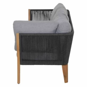 Siena Garden 4-tlg Lounge-Sitzgruppe Parma Aluminium/Rope Anthrazit/Teak 11
