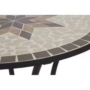 SIENA GARDEN Stella Tisch Ø 70×71 Cm Gestell Stahl Matt-schwarz, Tischplatte Keramik. 9