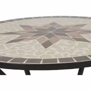 SIENA GARDEN Stella Tisch Ø 70×71 Cm Gestell Stahl Matt-schwarz, Tischplatte Keramik. 11