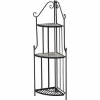SIENA GARDEN Eckregal Stella 140×34 Cm Gestell Eisen / Mosaik-Optik 19