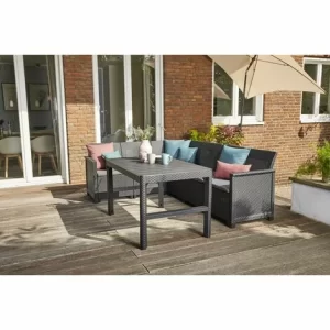 Siena Garden Amea Eck-Loungeset Amea Graphit 4055938897655 Eck-loungeset Siena Eck-loungeset Graphit Graphit 8