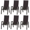 Siena Garden 6x Relax Move Sessel Milano Anthrazit/Ranotex® Grau Gartenstuhl 17